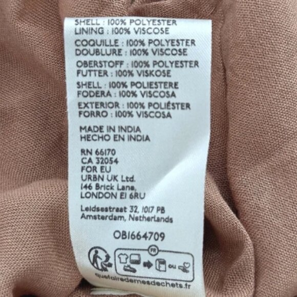 Free People Estella Velvet Babydoll Mini Dress Womens Size Large Tan Brown Boho - Picture 8 of 8